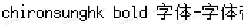 chironsunghk bold 字体字体转换